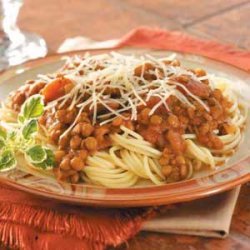Hearty Lentil Spaghetti recipe