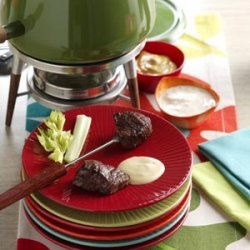 Beef Fondue with Sauces recipe