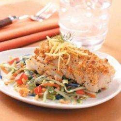 Crispy Cod with Veggies recipe