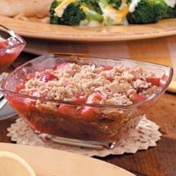 Layered Rhubarb Crisp recipe