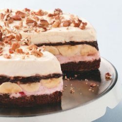 Banana Split Brownie Cake recipe