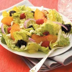 Berry Peach Tossed Salad recipe