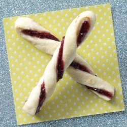 Raspberry Pastry Twists recipe