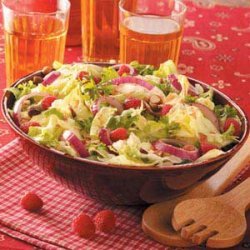 Herbed Raspberry-Hazelnut Salad recipe