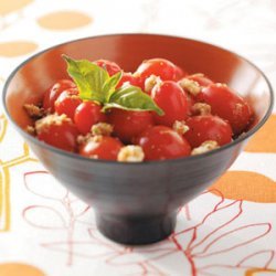Warm Garlicky Grape Tomatoes recipe