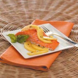 Grilled Salmon with Nectarines recipe