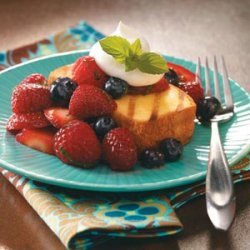 Grilled Pound Cake with Berries recipe