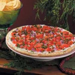 Smoked Salmon Tomato Pizza recipe