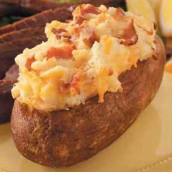 Cheddar Twice-Baked Potatoes recipe