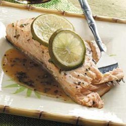 Lime Salmon with Soy Sauce recipe