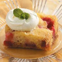 Rhubarb Dessert Cake recipe