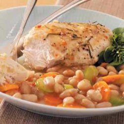 Rosemary Chicken with White Beans recipe