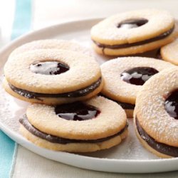 Chocolate Linzer Cookies recipe