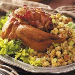 Roasted Pheasants with Oyster Stuffing recipe
