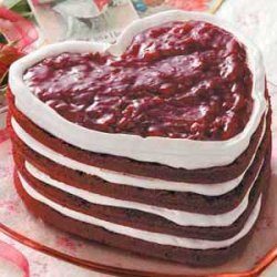 Red Velvet Heart Torte recipe