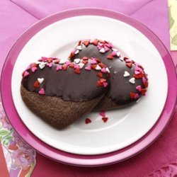 Chocolate-Mint Hearts recipe
