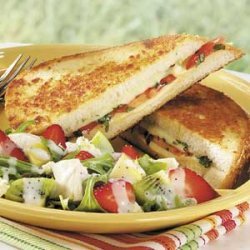 Basil-Tomato Grilled Cheese recipe