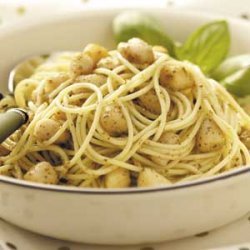 Scallops Pesto with Vermicelli recipe