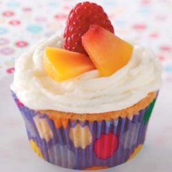 Raspberry Peach Cupcakes recipe