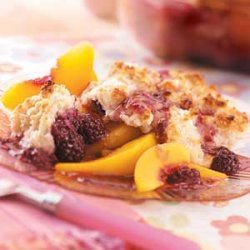 Peach Blackberry Cobbler recipe