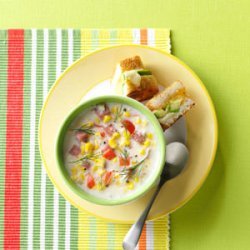 Creamy Ham & Corn Soup recipe