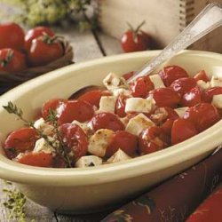 Cherry Tomato Mozzarella Saute recipe