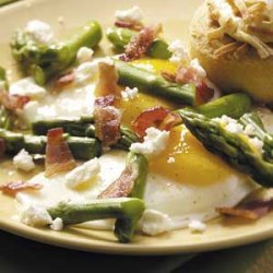 Eggs with Feta and Asparagus recipe