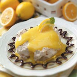 Chocolaty Lemon Meringue Cups recipe