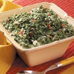 Creamed Spinach with Bacon recipe