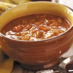 Tomato-Basil Orzo Soup recipe