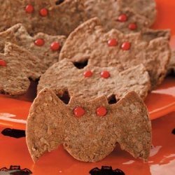 Chocolate-Oat Bat Cookies recipe