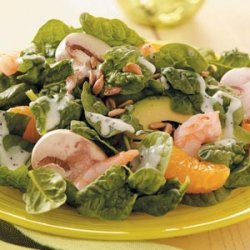 Spinach Salad with Shrimp recipe