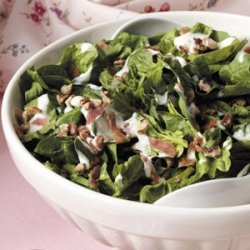 Horseradish Spinach Salad recipe