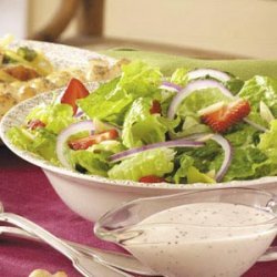 Strawberry, Onion and Romaine Salad recipe