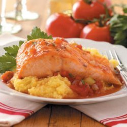 Salmon with Polenta recipe