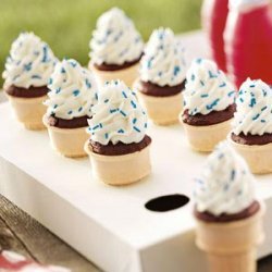 Patriotic Cupcake Cones recipe