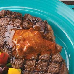 Ribeyes with Chili Butter recipe