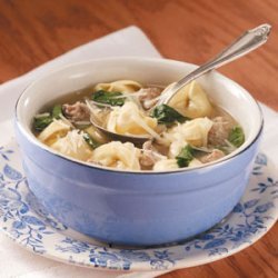 Sausage and Spinach Tortellini Soup recipe