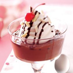 Dark Chocolate Pudding Sundaes recipe