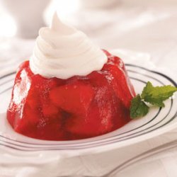 Rhubarb-Strawberry Gelatin Molds recipe