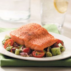 Salmon with Vegetable Salsa recipe