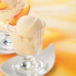 Frozen Peach Yogurt recipe