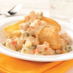 Creamed Turkey with Puff Pastry recipe