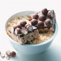 Chocolate Malt Crispy Bars recipe