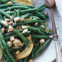 Lemon-Roasted Green Beans with Marcona Almonds recipe