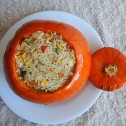Pumpkin Stuffed with Everything Good recipe