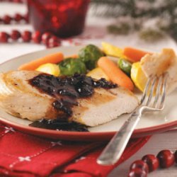 Chicken with Cranberry-Balsamic Sauce recipe
