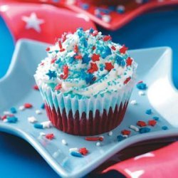 Patriotic Ice Cream Cupcakes recipe