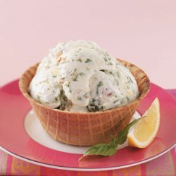 Lemon-Basil Frozen Yogurt recipe