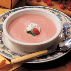 Raspberry-Cranberry Soup for Two recipe